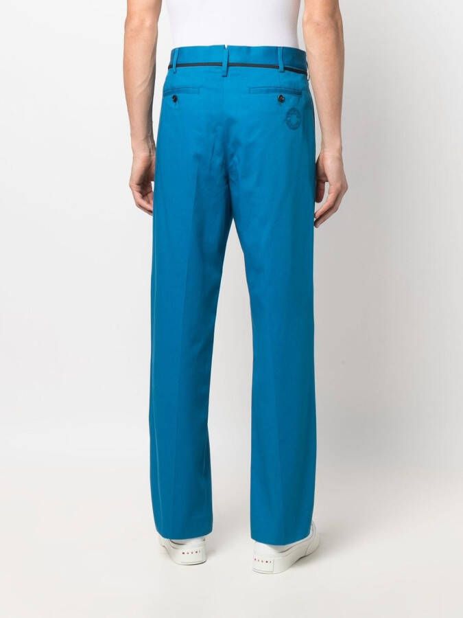 Marni Straight broek Blauw