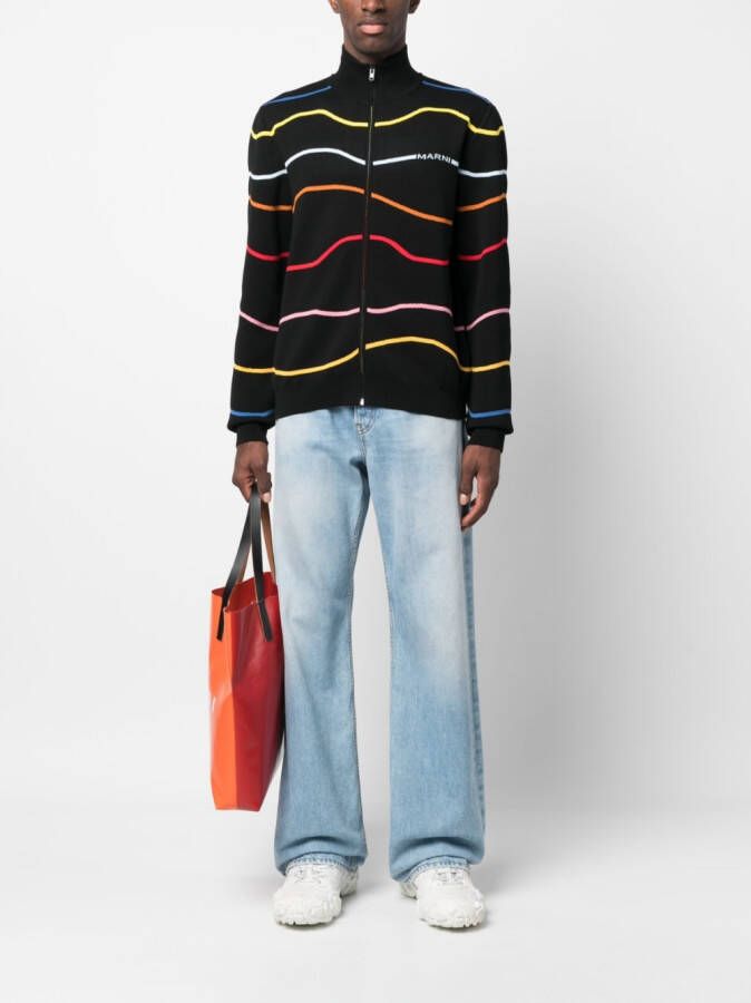 Marni Gestreept vest Zwart