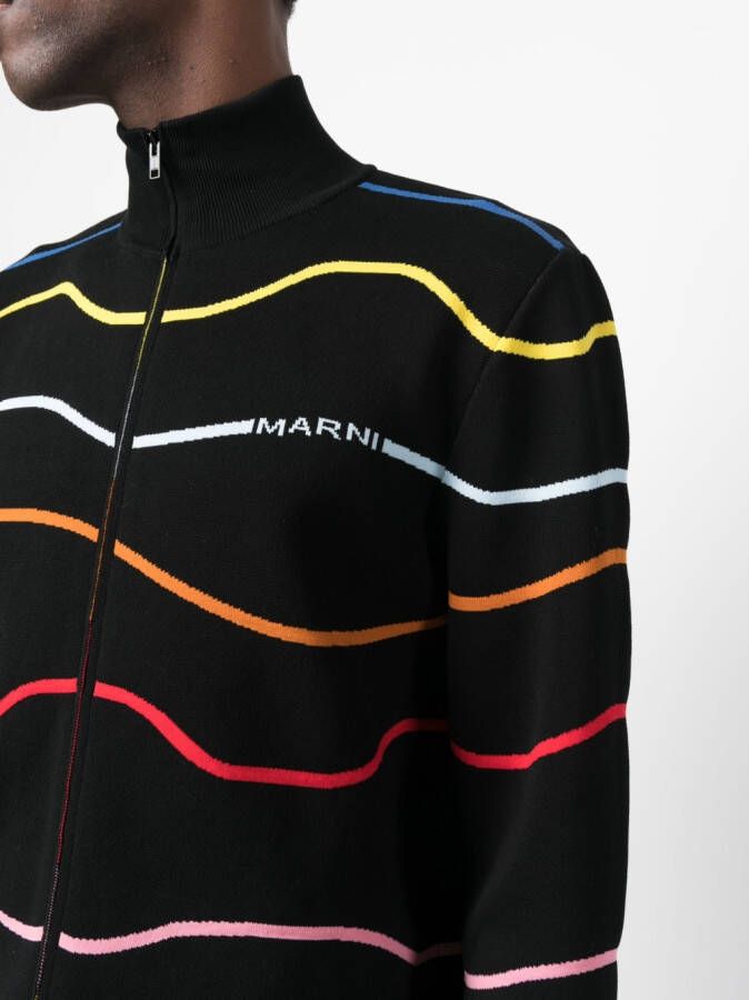 Marni Gestreept vest Zwart
