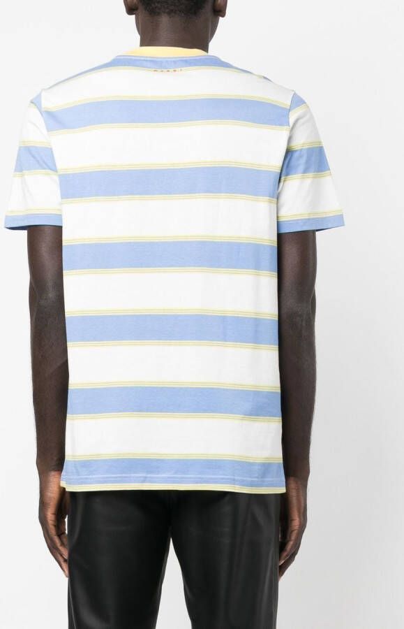 Marni Gestreept T-shirt Blauw