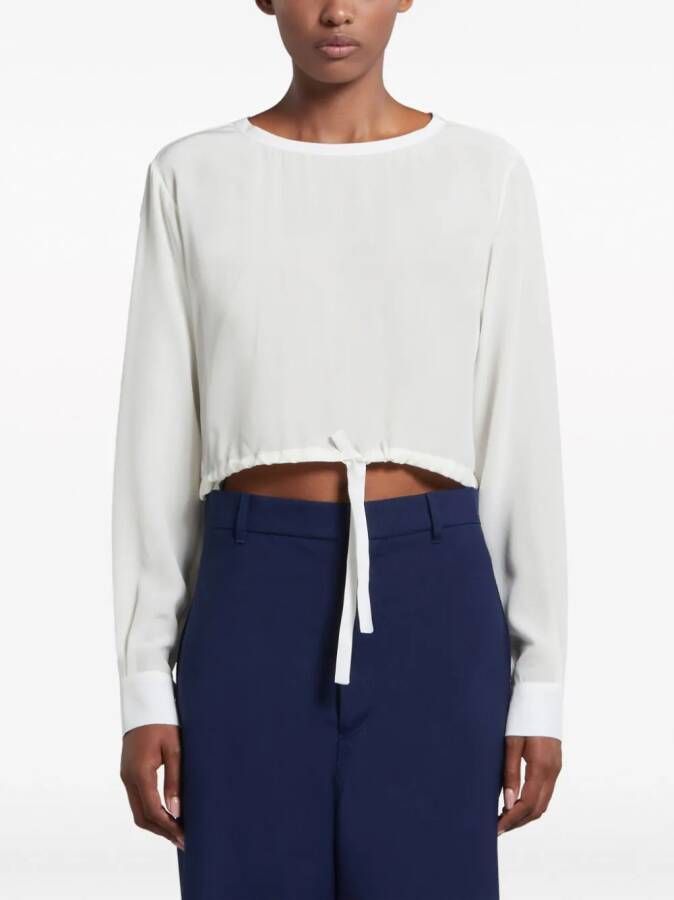 Marni Sweater met logopatch Wit