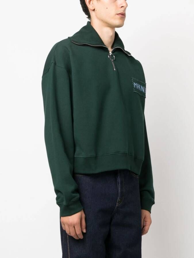 Marni Sweater met logoprint Groen