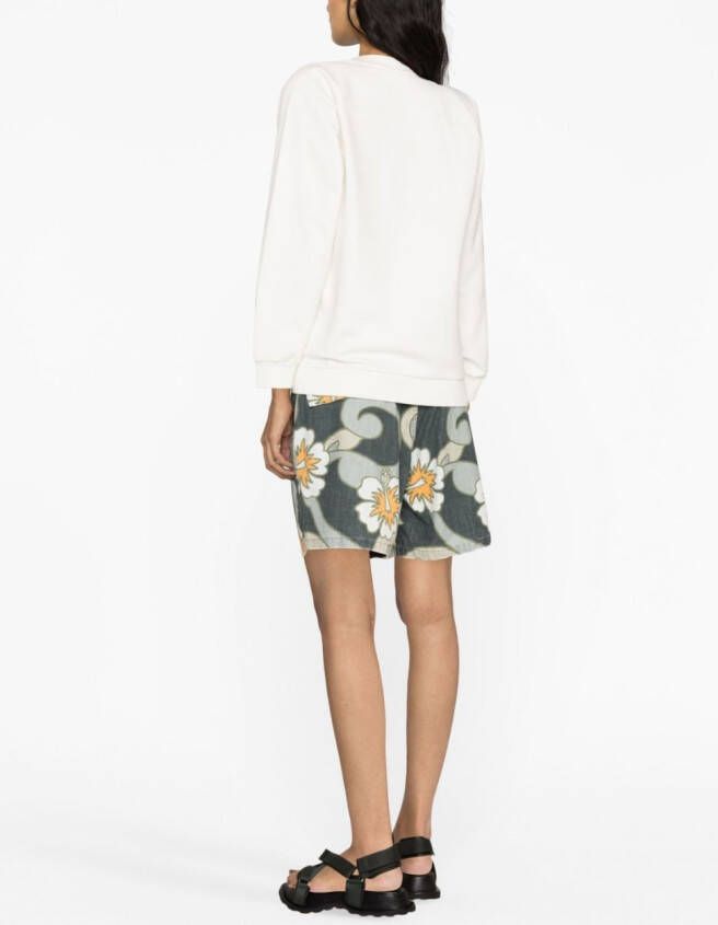 Marni Sweater met logoprint Wit