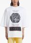 Marni Katoenen T-shirt met tekst Wit - Thumbnail 2
