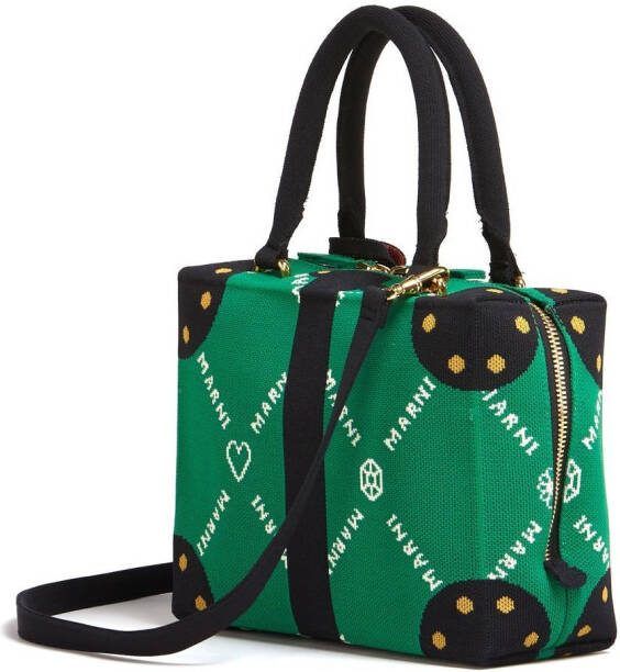 Marni Tas met monogram Groen