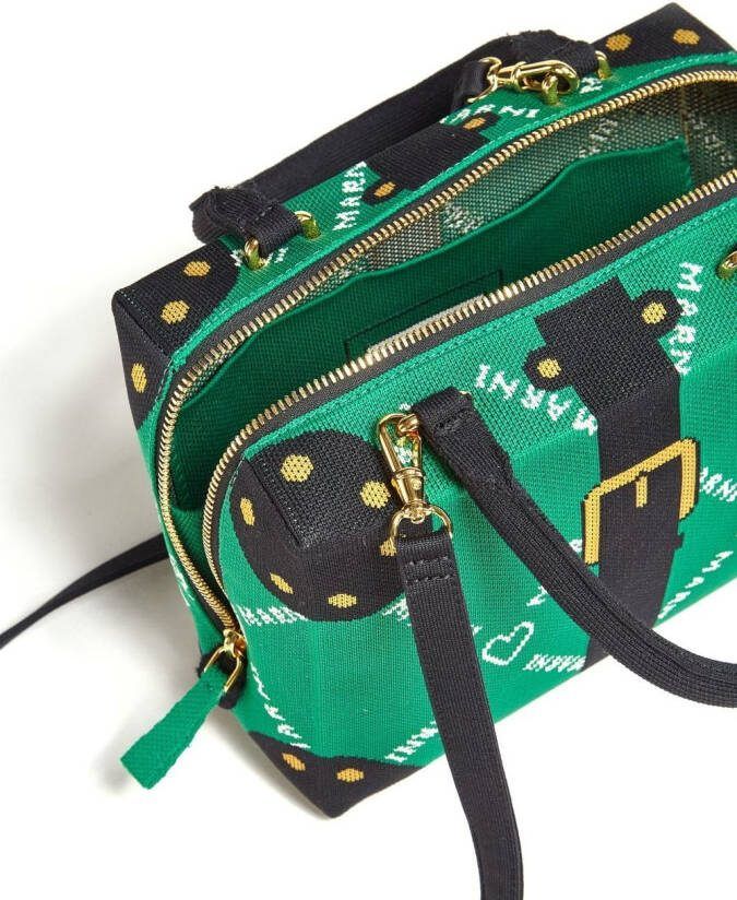 Marni Tas met monogram Groen