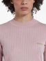 Marni Geribbelde trui met geborduurd logo Roze - Thumbnail 5