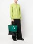 Marni Tribeca shopper met colourblock Groen - Thumbnail 2