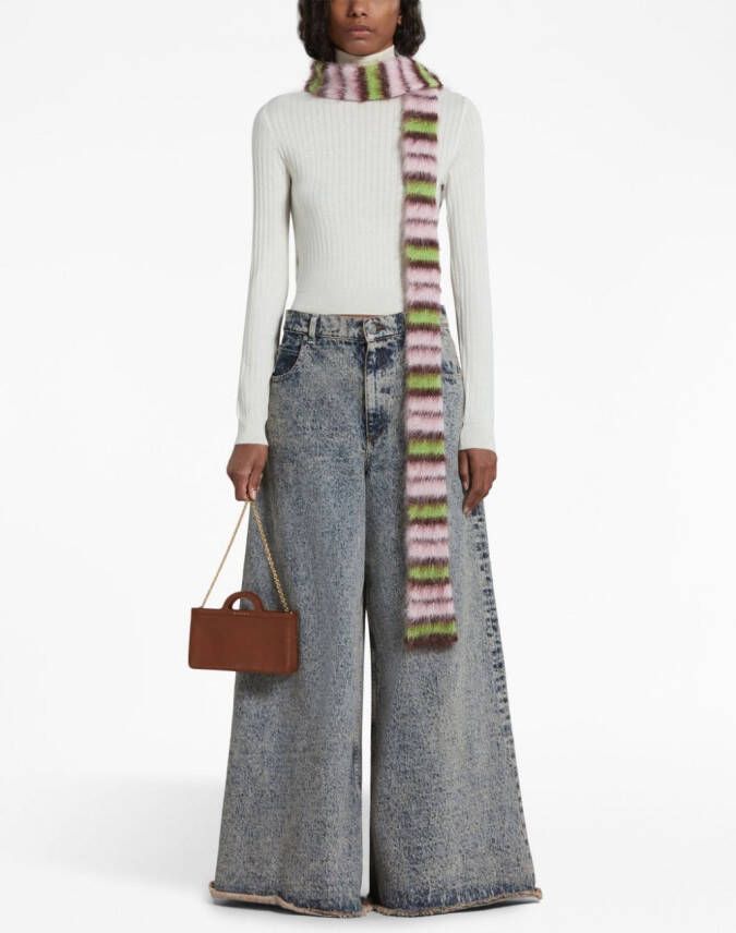Marni Tropicalia handtas met kettinghengsel Bruin