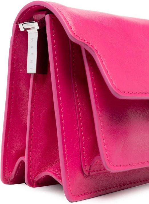Marni Trunk leren schoudertas Roze