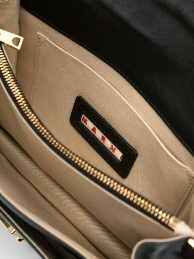 Marni Trunk Soft medium crossbodytas Zwart