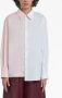 Marni Asymmetrische popeline blouse Roze - Thumbnail 3