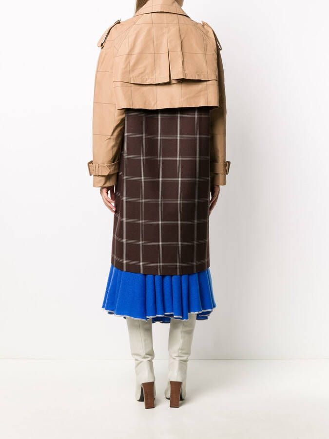 Marni Tweekleurige trenchcoat Bruin