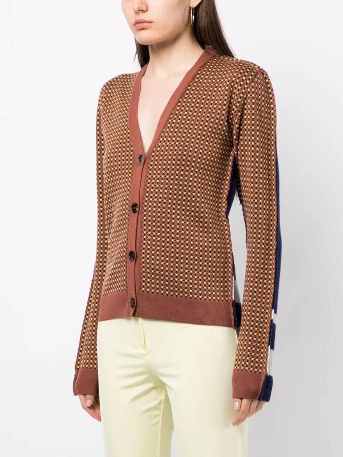 Marni Vest met print Bruin