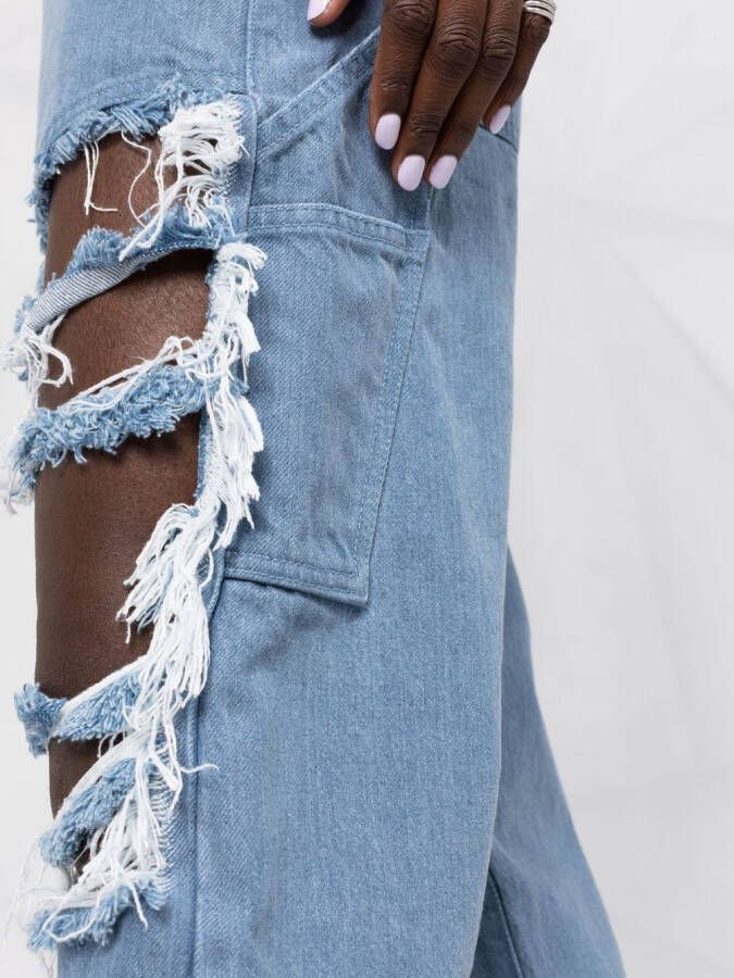 Marques'Almeida Cropped jeans Blauw