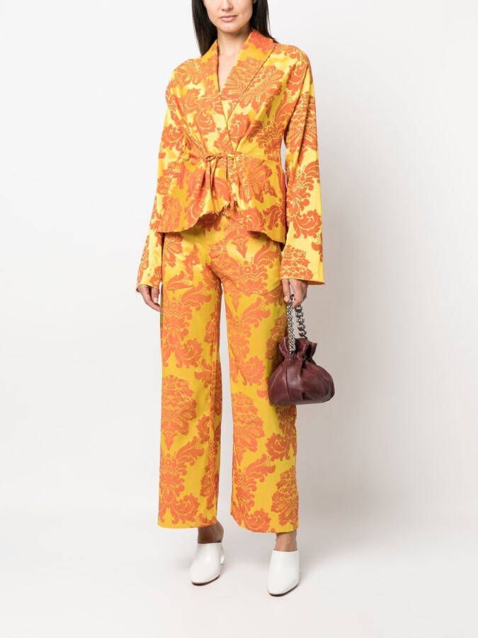 Marques'Almeida Jack met bloemenprint Geel