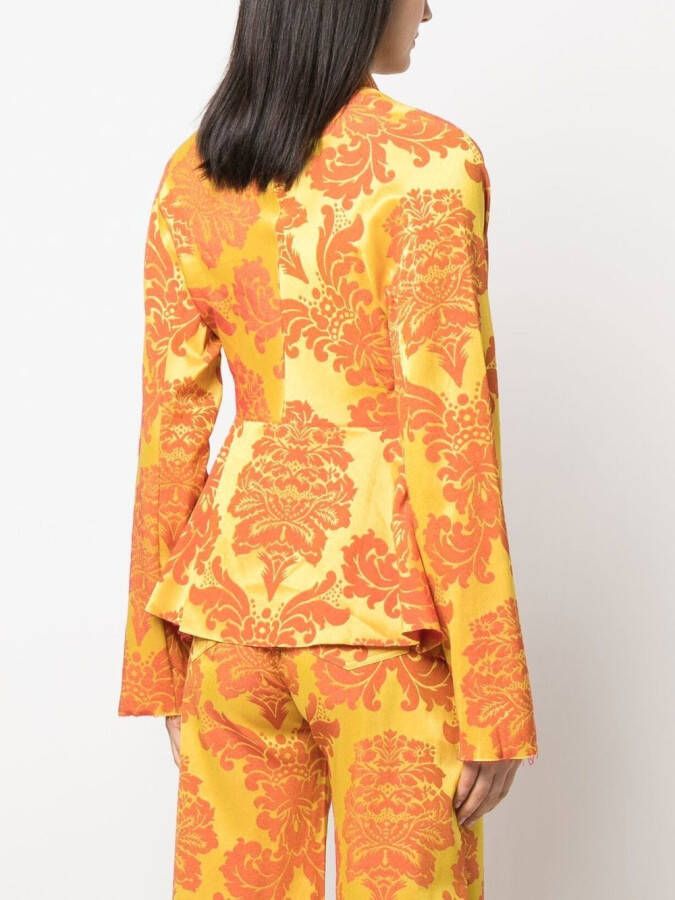 Marques'Almeida Jack met bloemenprint Geel