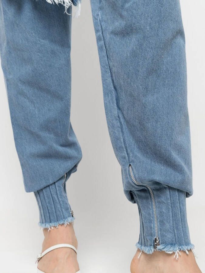 Marques'Almeida High waist jeans Blauw