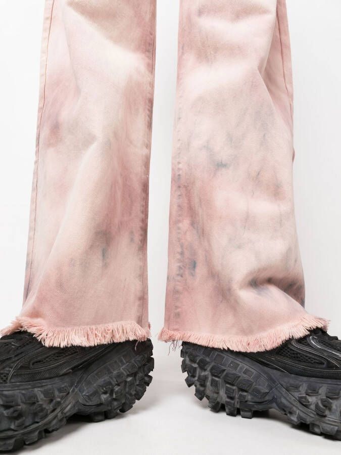 Marques'Almeida Jeans met tie-dye print Roze