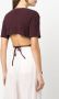 Marques'Almeida T-shirt met open rug Bruin - Thumbnail 4