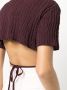 Marques'Almeida T-shirt met open rug Bruin - Thumbnail 5