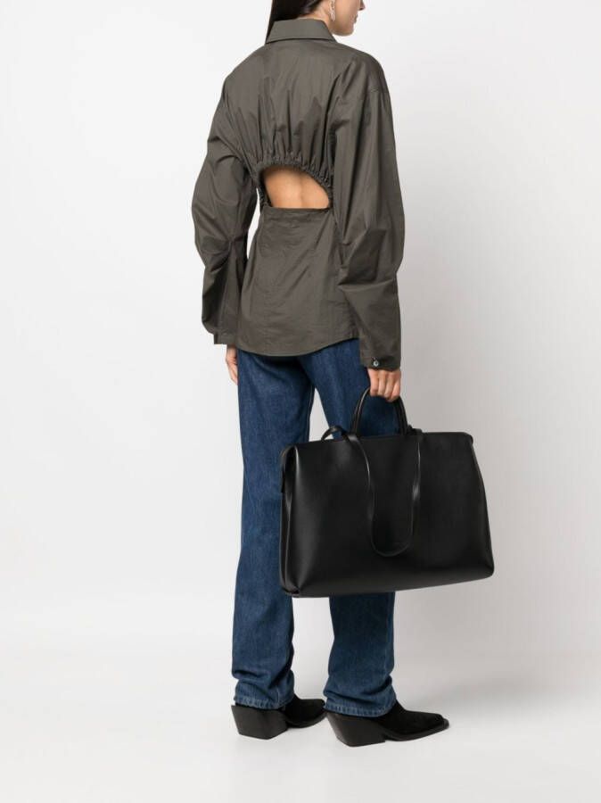 Marsèll 4 In Orizzontale leren shopper Zwart