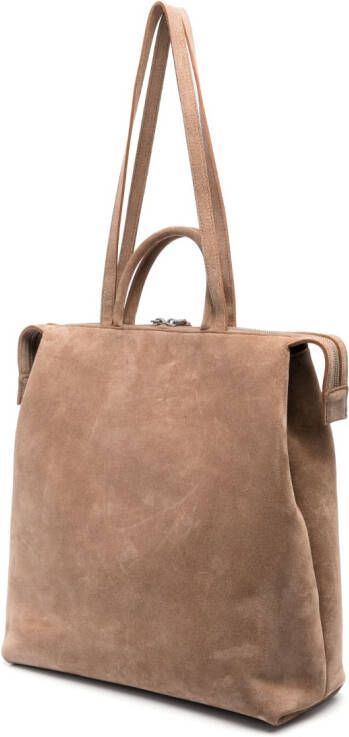 Marsèll Shopper met logo-reliëf Bruin