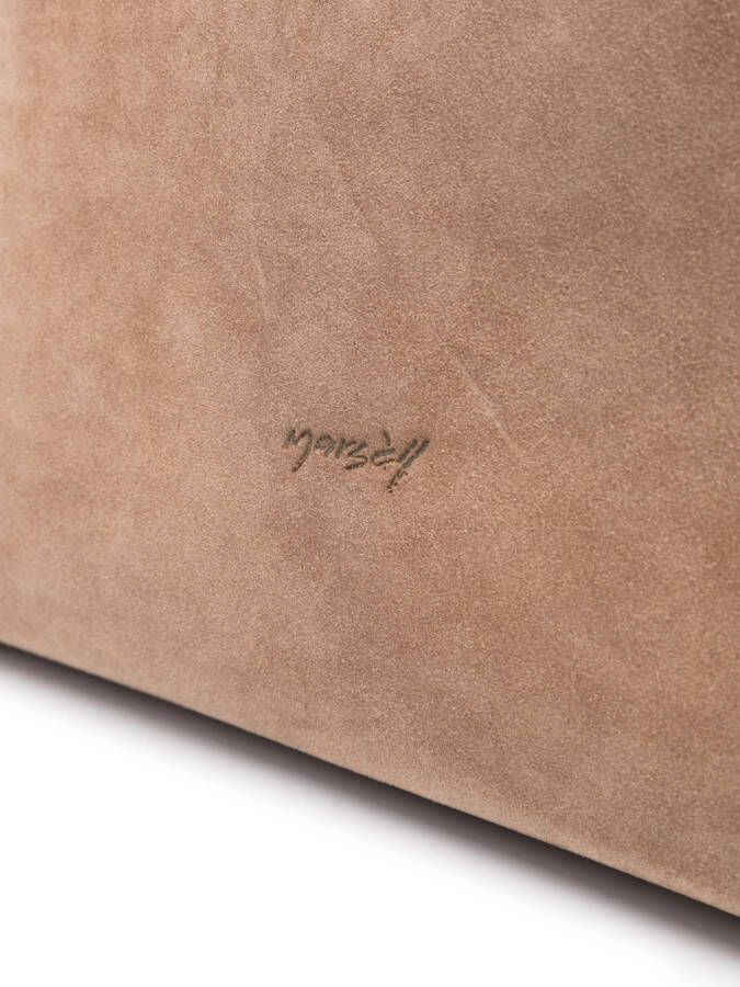 Marsèll Shopper met logo-reliëf Bruin