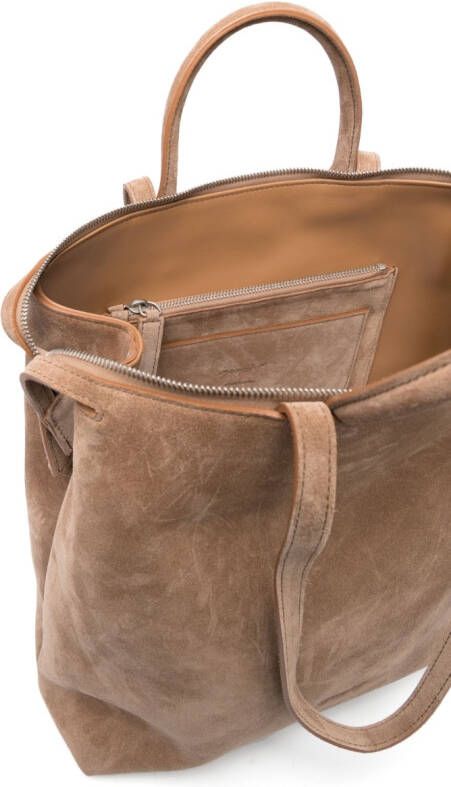 Marsèll Shopper met logo-reliëf Bruin