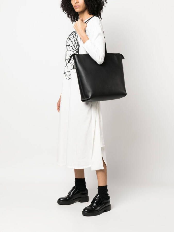 Marsèll Shopper met logo-reliëf Zwart