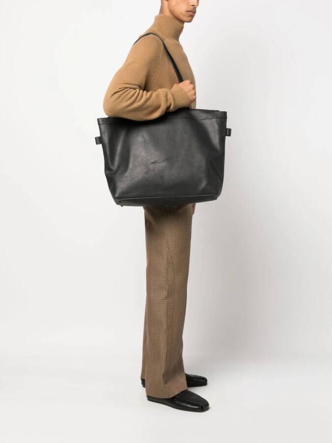 Marsèll Shopper met logo-reliëf Zwart
