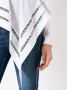 Martha Medeiros Eva Tricoline asymmetrische blouse Wit - Thumbnail 5
