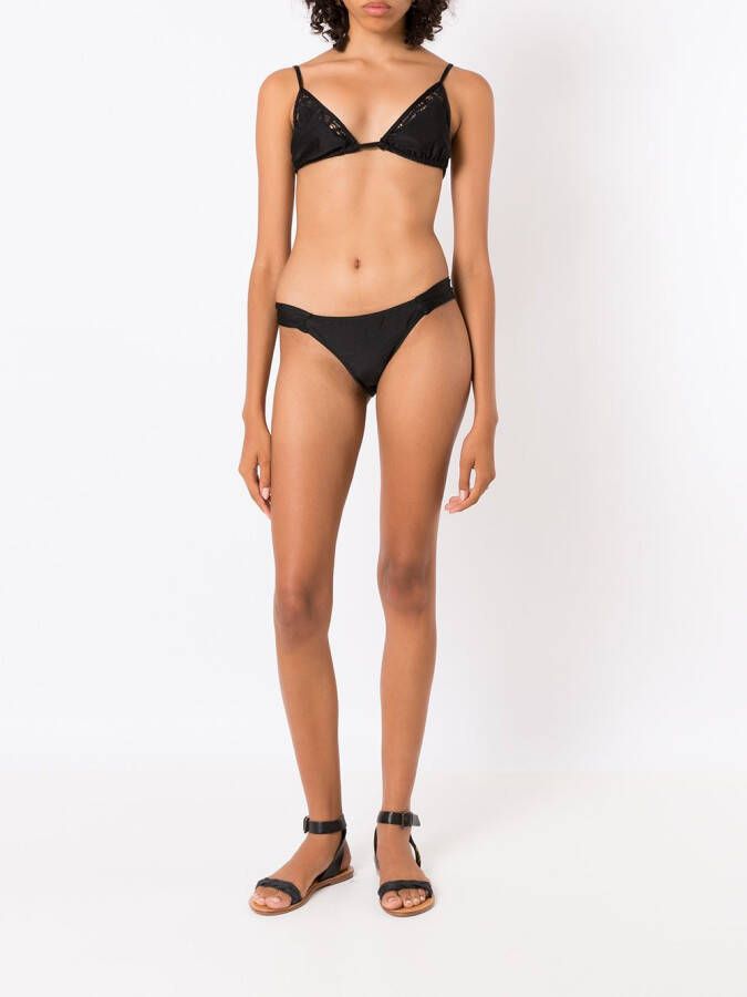 Martha Medeiros Low-cut bikinislip Zwart