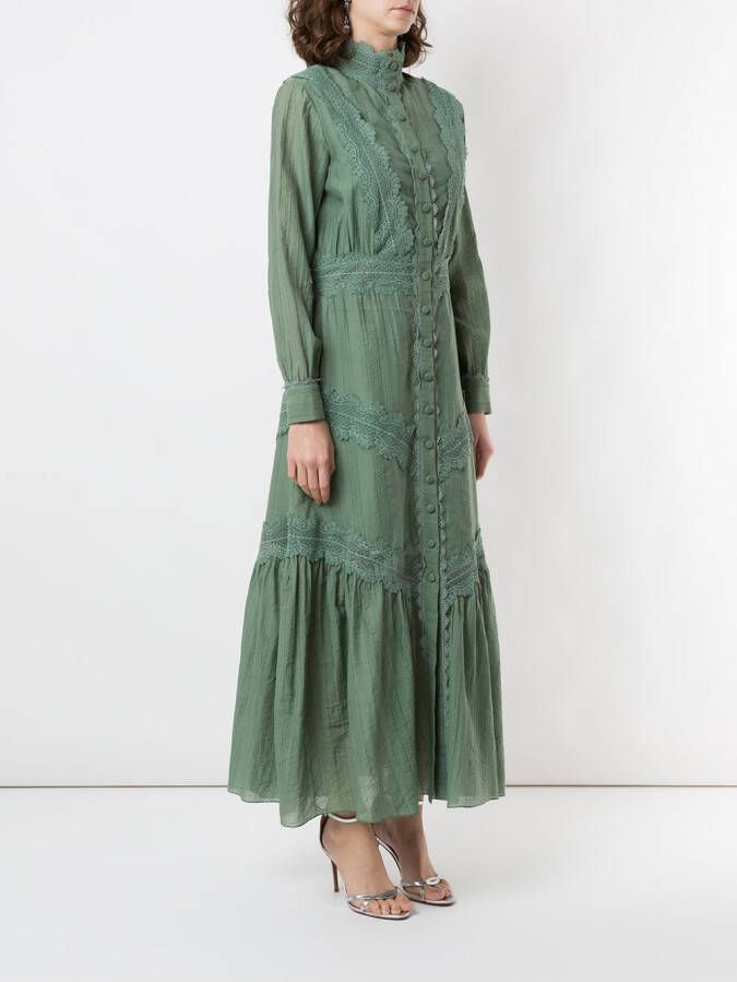 Martha Medeiros Midi-jurk Groen