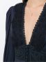 Martha Medeiros Midi-jurk met kant Blauw - Thumbnail 5