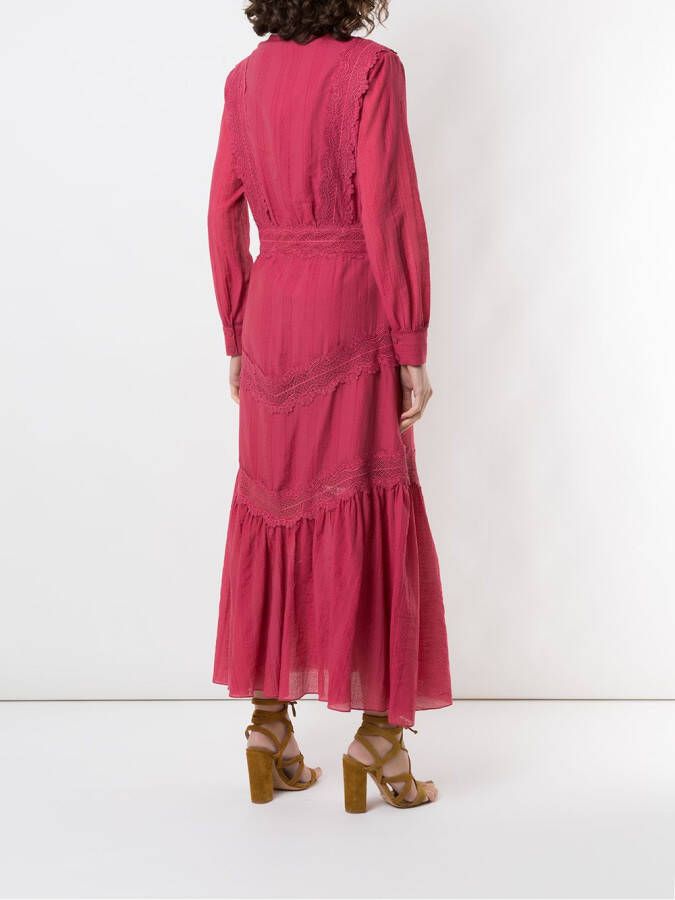 Martha Medeiros Midi-jurk Roze