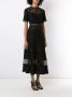 Martha Medeiros Midi-jurk Zwart - Thumbnail 2