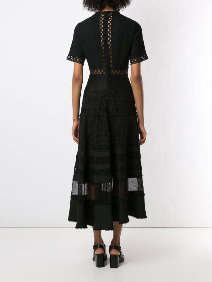 Martha Medeiros Midi-jurk Zwart