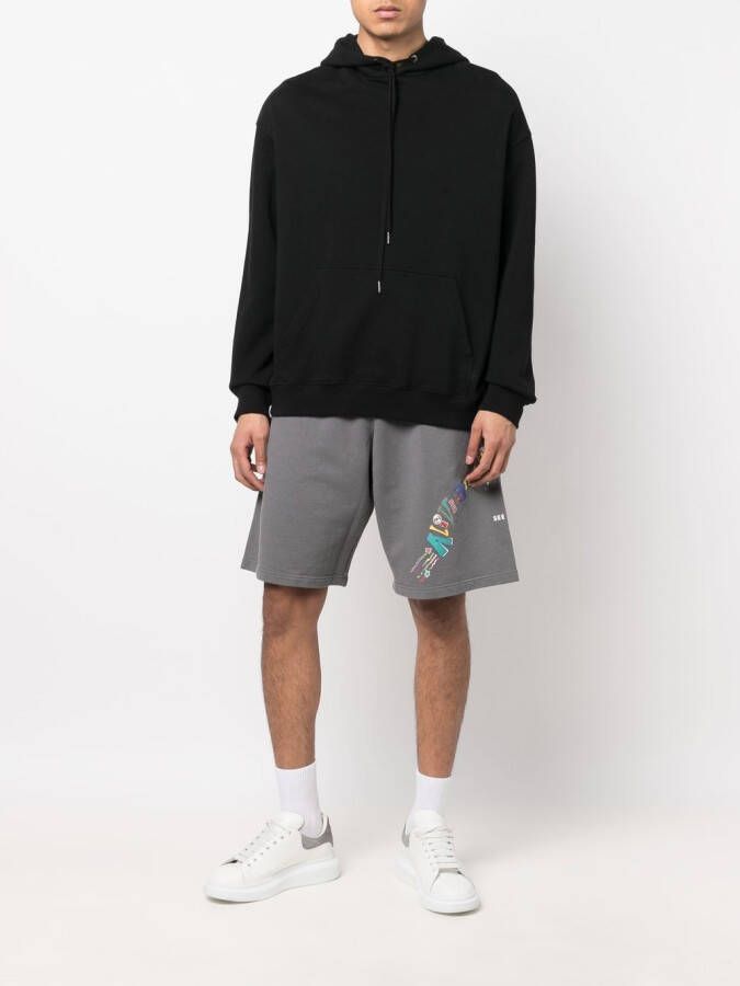 Martine Rose Bermuda shorts met tekst Grijs