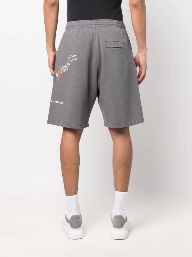 Martine Rose Bermuda shorts met tekst Grijs