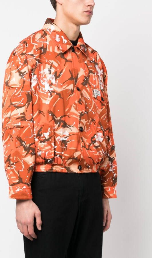 Martine Rose Bomberjack met camouflageprint Oranje
