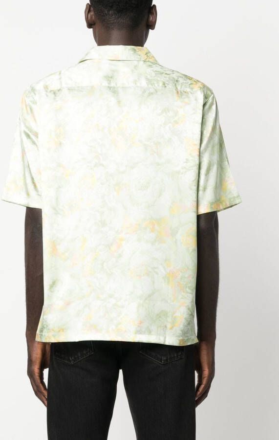 Martine Rose Overhemd met bloemenjacquard Groen