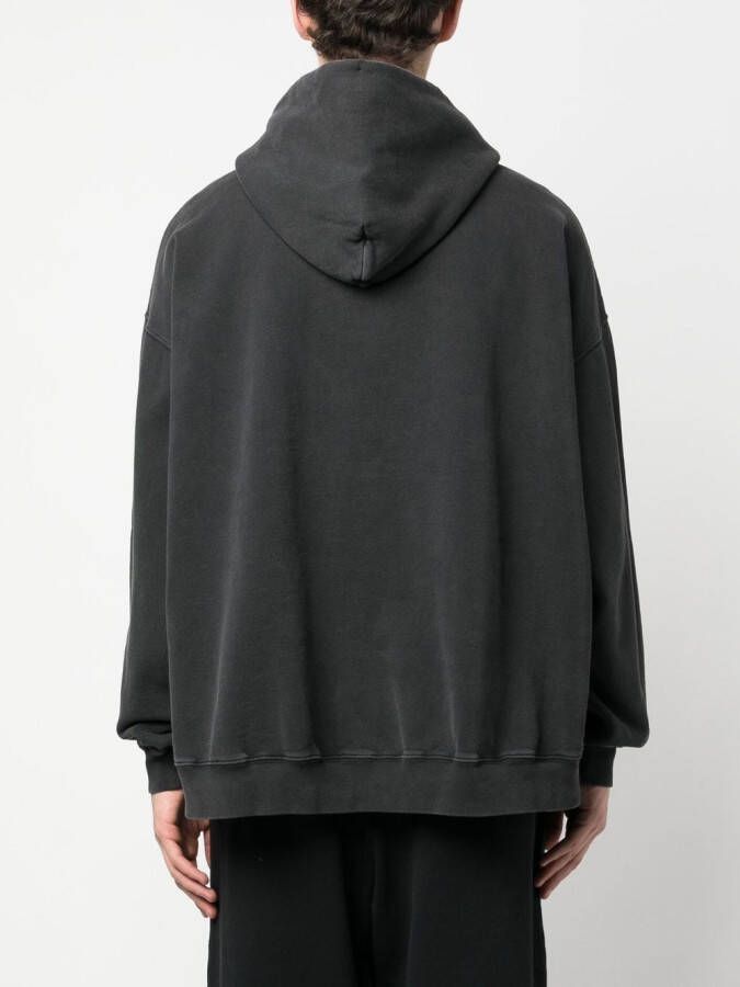 Martine Rose Katoenen hoodie met grafische print Zwart