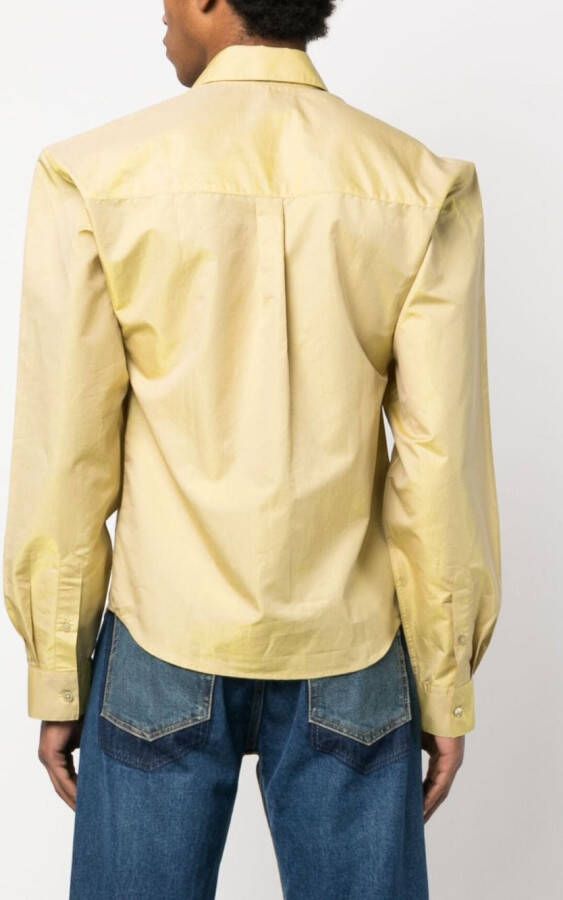 Martine Rose Overhemd met metallic-effect Goud