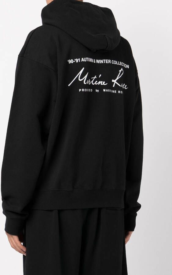 Martine Rose Oversized hoodie Zwart