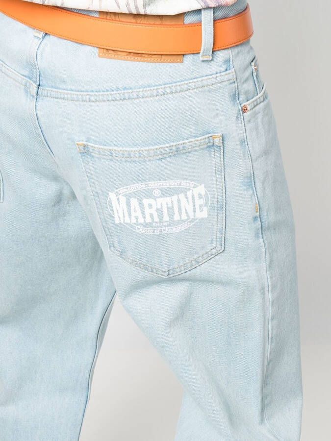Martine Rose Straight jeans Blauw