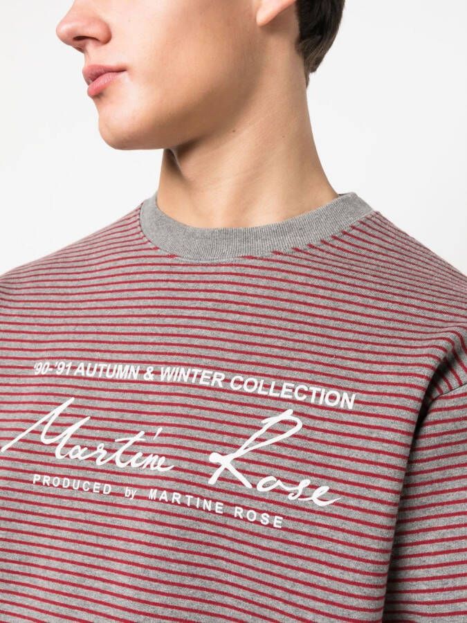 Martine Rose Sweater met logoprint Rood