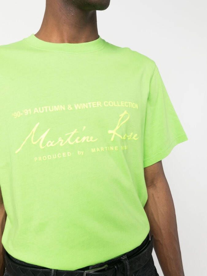 Martine Rose T-shirt met logoprint Groen