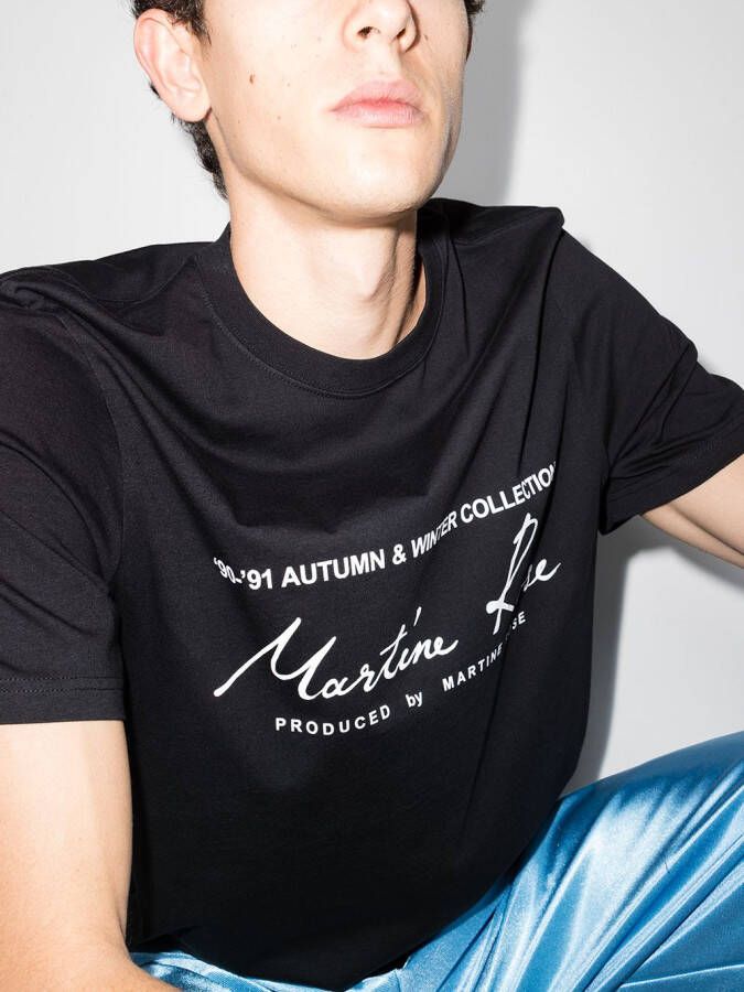 Martine Rose T-shirt met logoprint Zwart