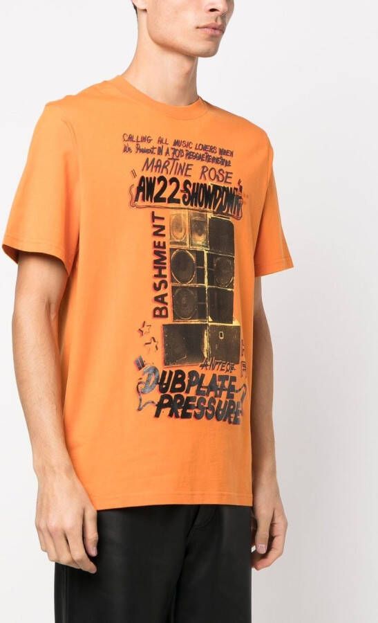 Martine Rose T-shirt met print Oranje